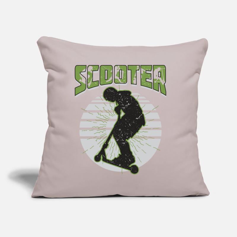 Scooter Stuntscooter Stunt Roller Cuscino da divano 45 x 45 cm con riempimento