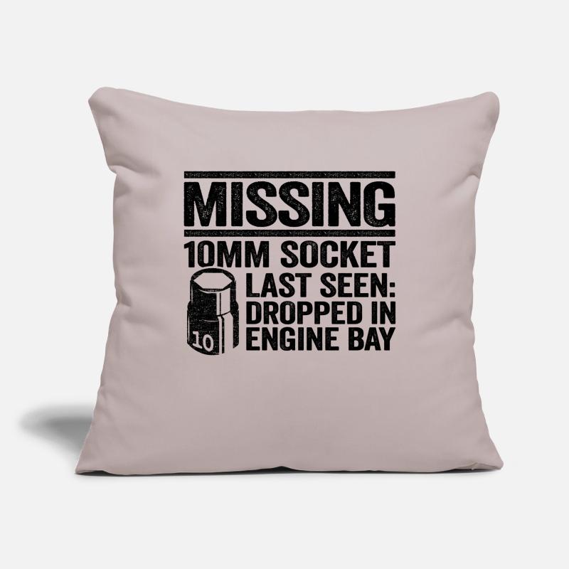 Missing 10mm Socket Funny Mechanic Sofa pillow with filling 45cm x 45cm