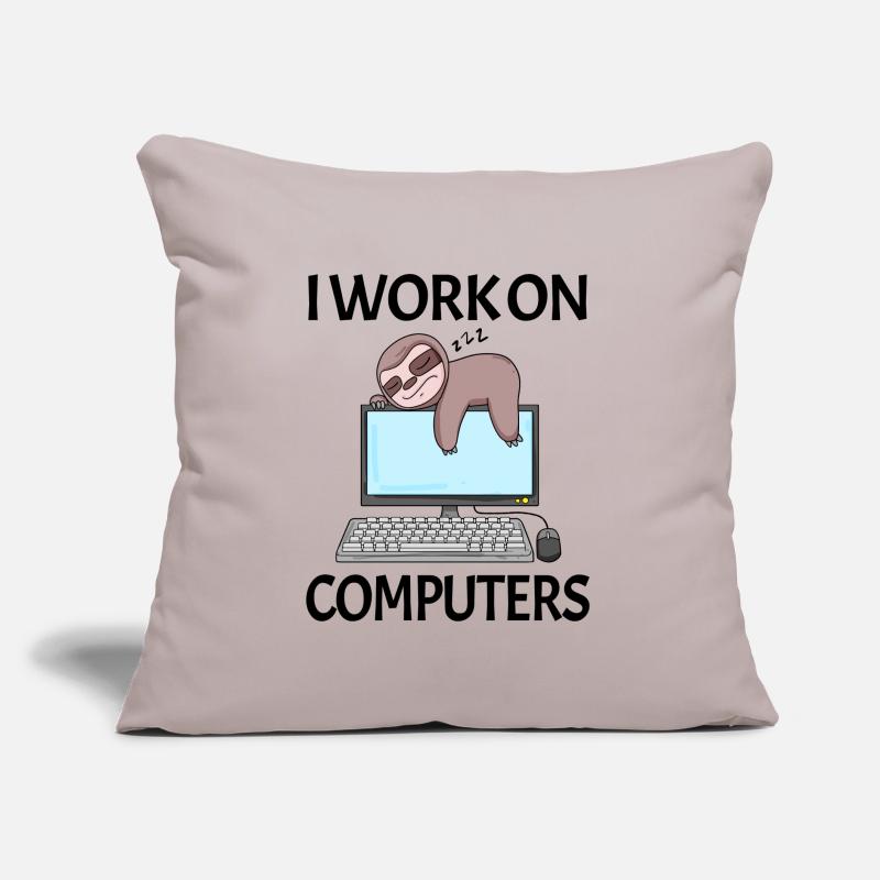Computer Nerd Programmierer Herren Geschenk Sofakissen mit Füllung 45 x 45 cm