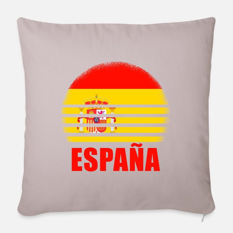 Spanien Spanische Flagge USA Mallorca Madrid Ameri - Sofakissen mit Füllung 45 x 45 cm - helles Taupe
