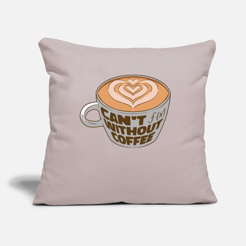Math Coffee Mathematics Function Coffee Lover Sofa pillow with filling 45cm x 45cm