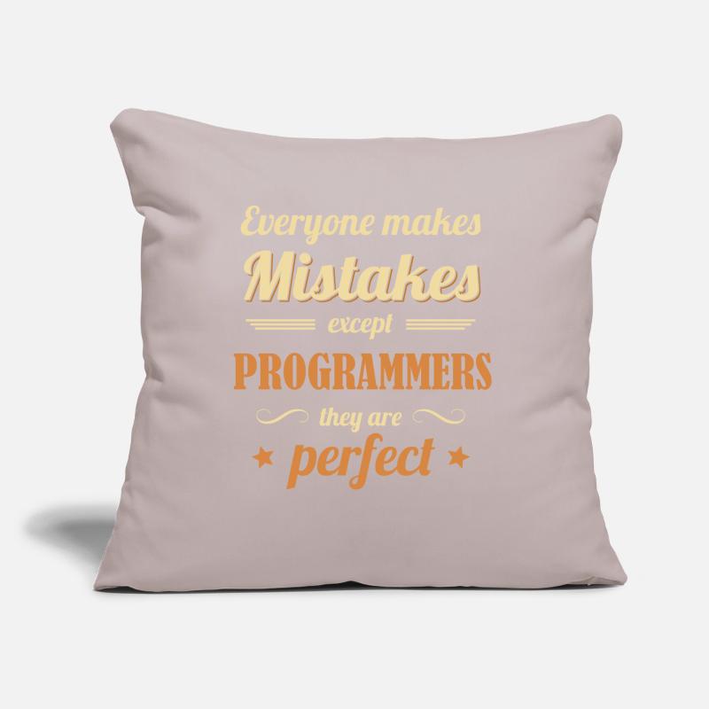 Programmers are Perfect Developer Coder Sofakissen mit Füllung 45 x 45 cm