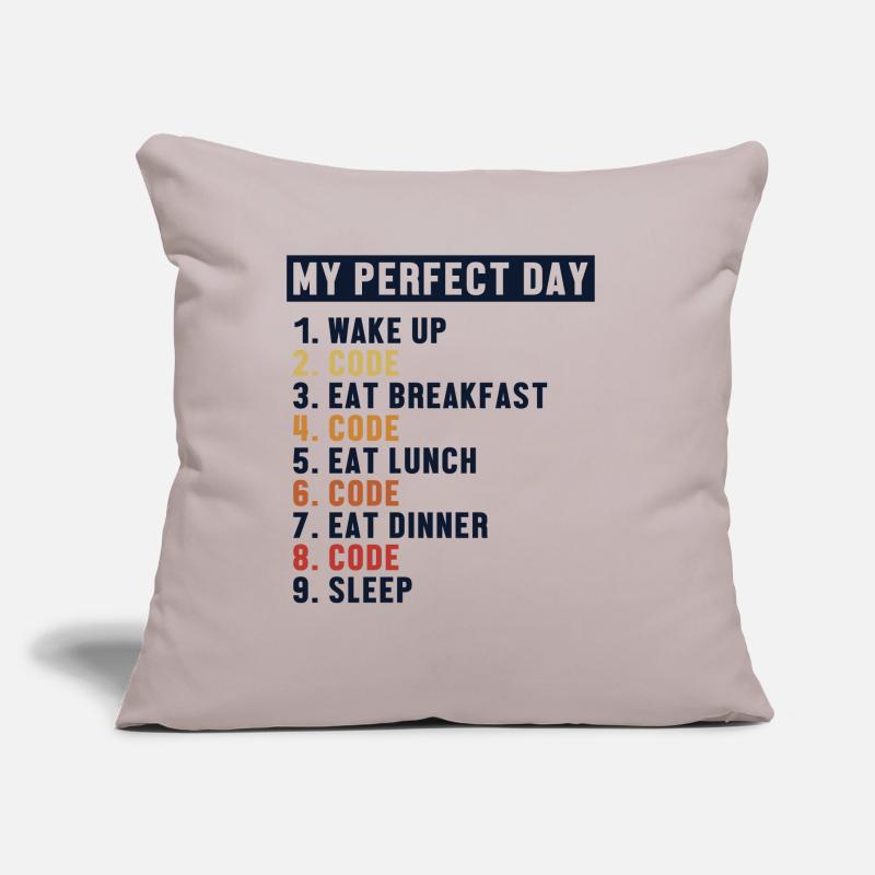 Coding Perfect Day Developer Softwareingenieur Sofakissen mit Füllung 45 x 45 cm