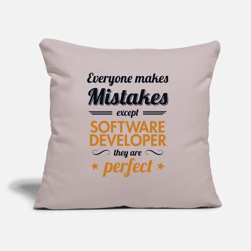 Software Developer are Perfect Full Stack Sofa pillow with filling 45cm x 45cm