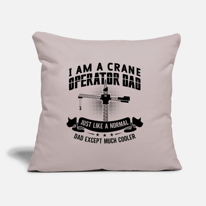 Crane operator Work Construction worker Crane gift idea Sofa pillow with filling 45cm x 45cm