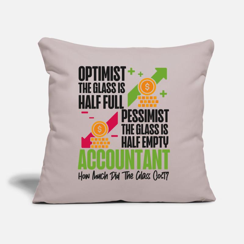 Comptable Comptable Comptable Coussin et housse de 45 x 45 cm