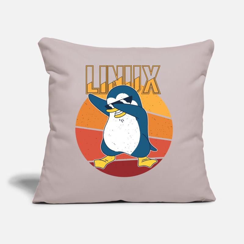 Linux Root Admin Cool Penguin Informatics Nerd Sofa pillow with filling 45cm x 45cm