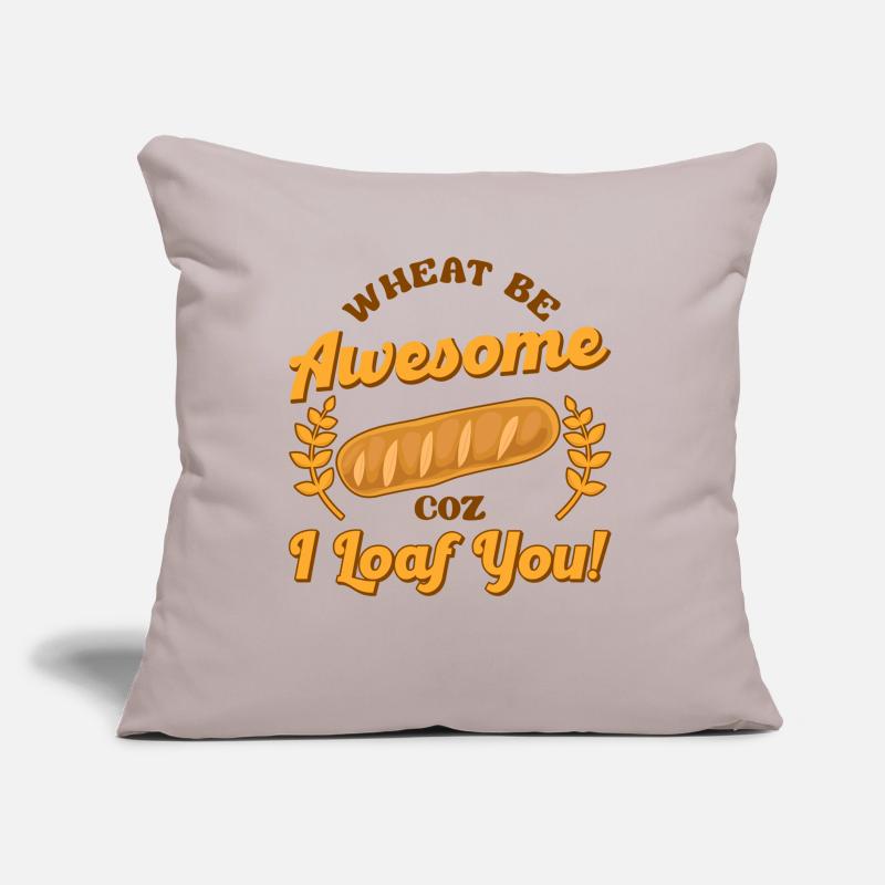 Bread Baking Bakery Pastry Loaf Bread Baker Wheat Sofa pillow with filling 45cm x 45cm