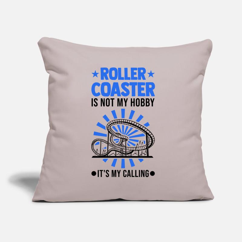 Roller Coaster HobbyRoller Coaster Ride Amusement Park Sofa pillow with filling 45cm x 45cm