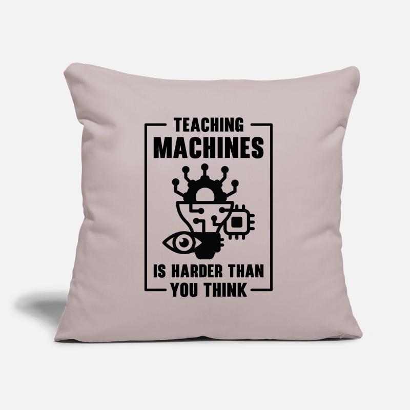 Teaching Machine Learning Artificial Intelligence Sofa pillow with filling 45cm x 45cm