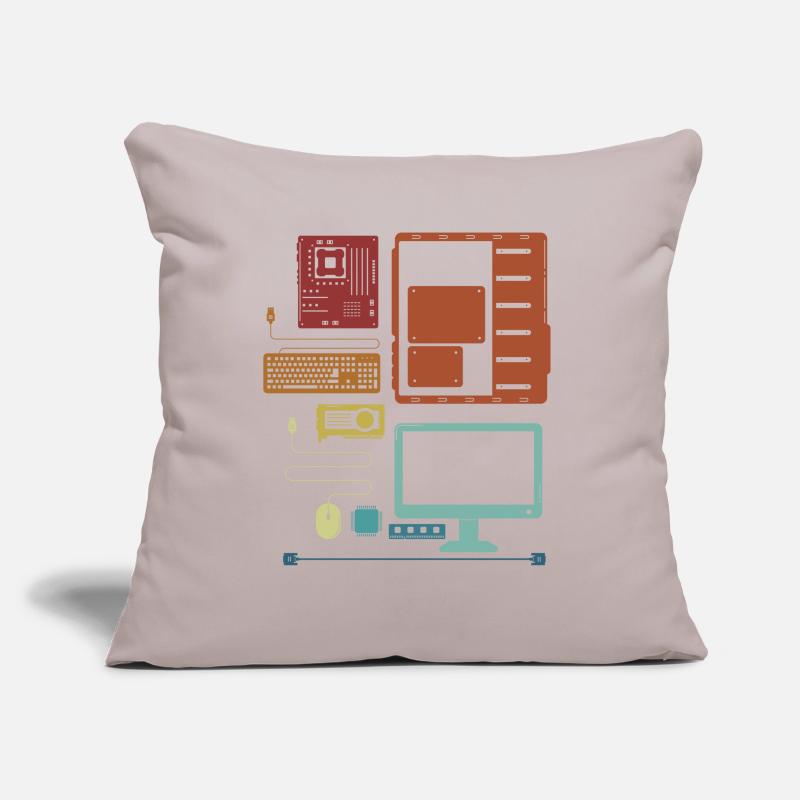 Retro Hardware Admin IT Operations Computer Scientist Sofa pillow with filling 45cm x 45cm