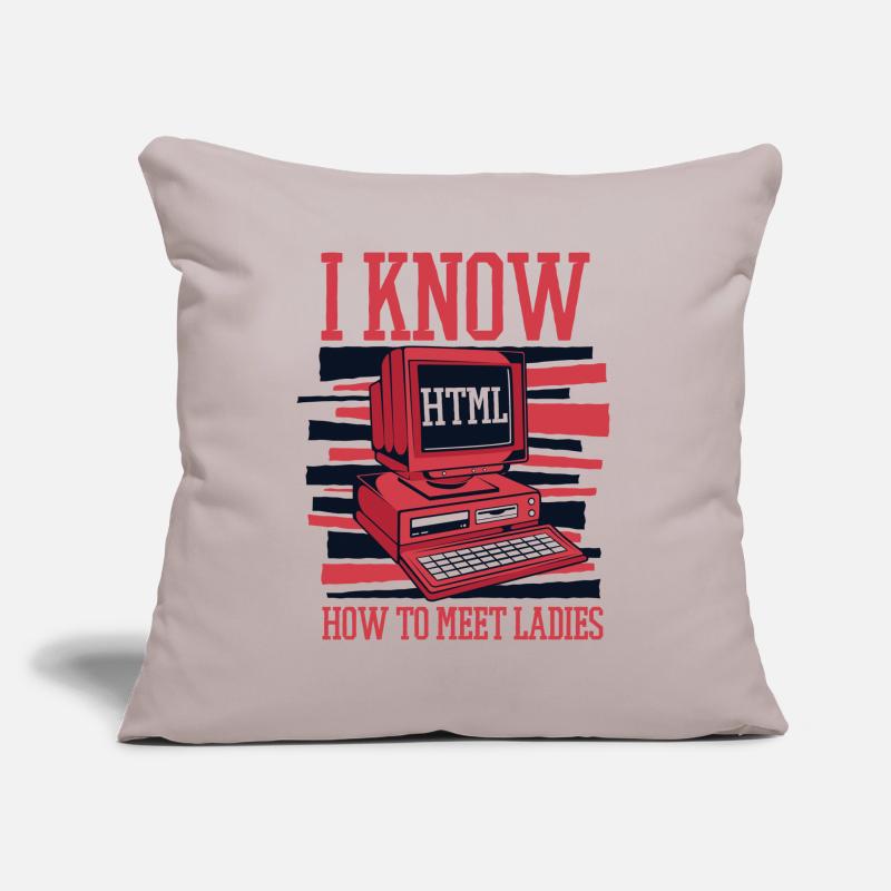 Je sais chaud pour rencontrer des dames Developer Coder Coussin et housse de 45 x 45 cm