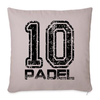 Padel - Sofakissen mit Füllung 45 x 45 cm - helles Taupe - Vorne