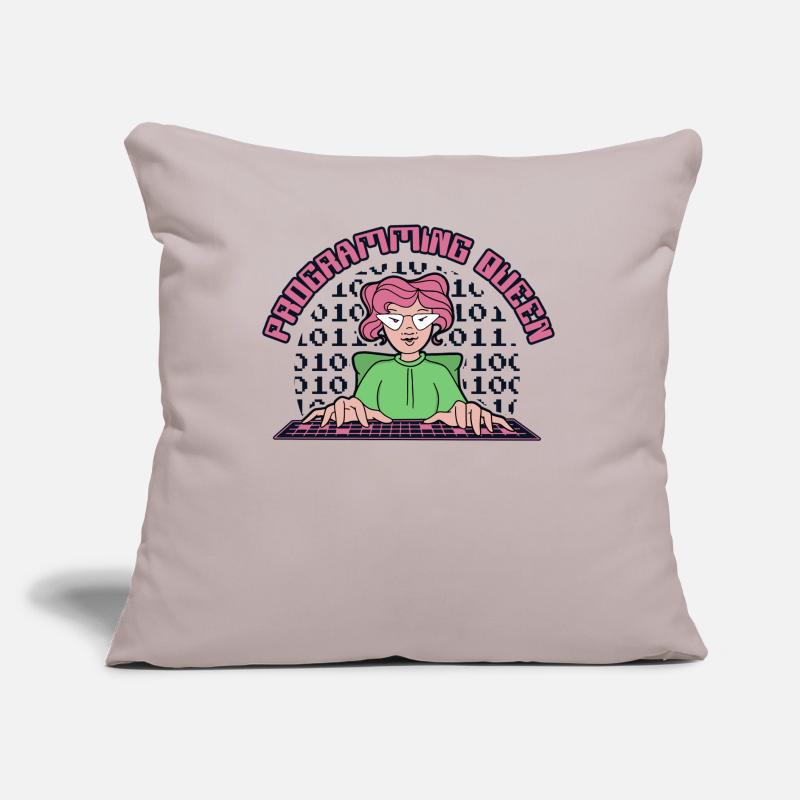 Programming Queen Softwareentwickler Developer Sofakissen mit Füllung 45 x 45 cm