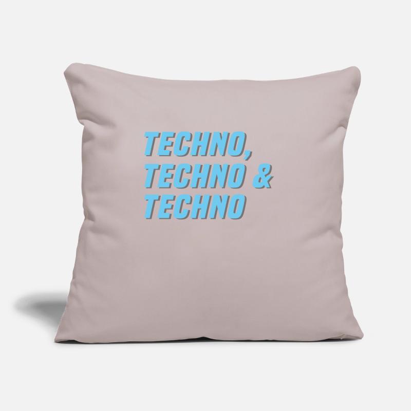 Techno Techno Techno Coussin et housse de 45 x 45 cm