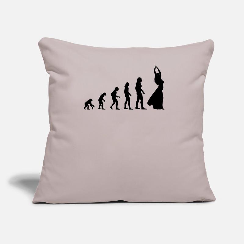 Belly Dance Evolution from Monkey to Dancer Sofa pillow with filling 45cm x 45cm