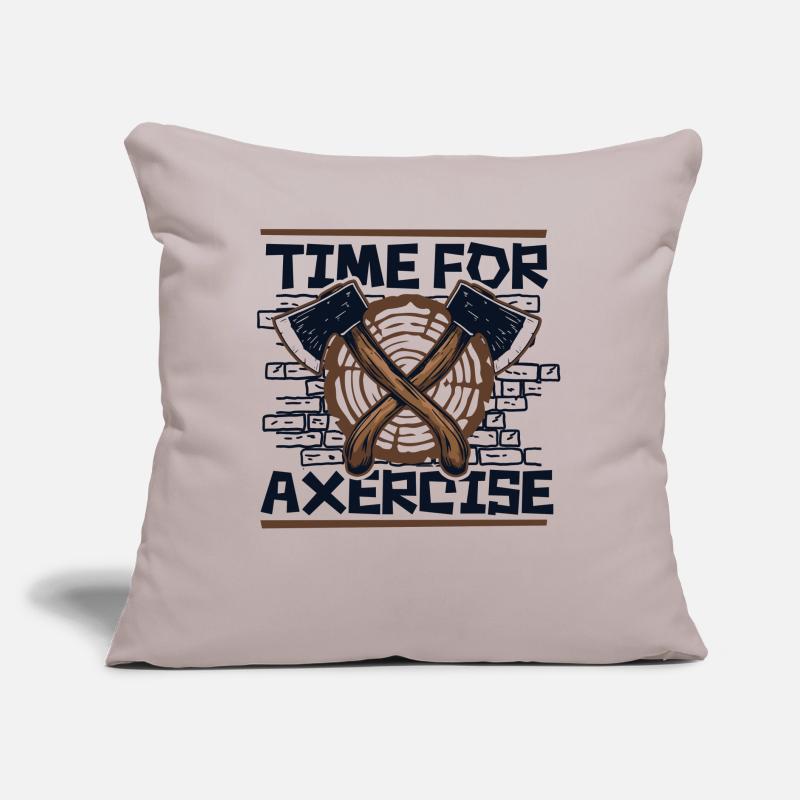 Time For Axercise Axe Throwing Game Competition Sofa pillow with filling 45cm x 45cm