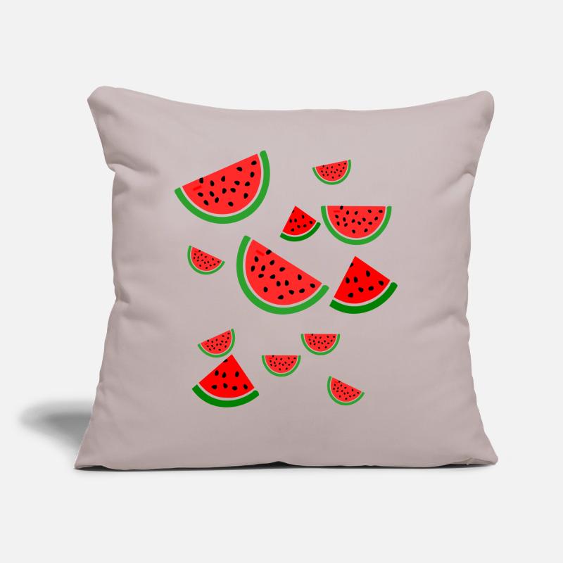 Melon pastèque Coussin et housse de 45 x 45 cm