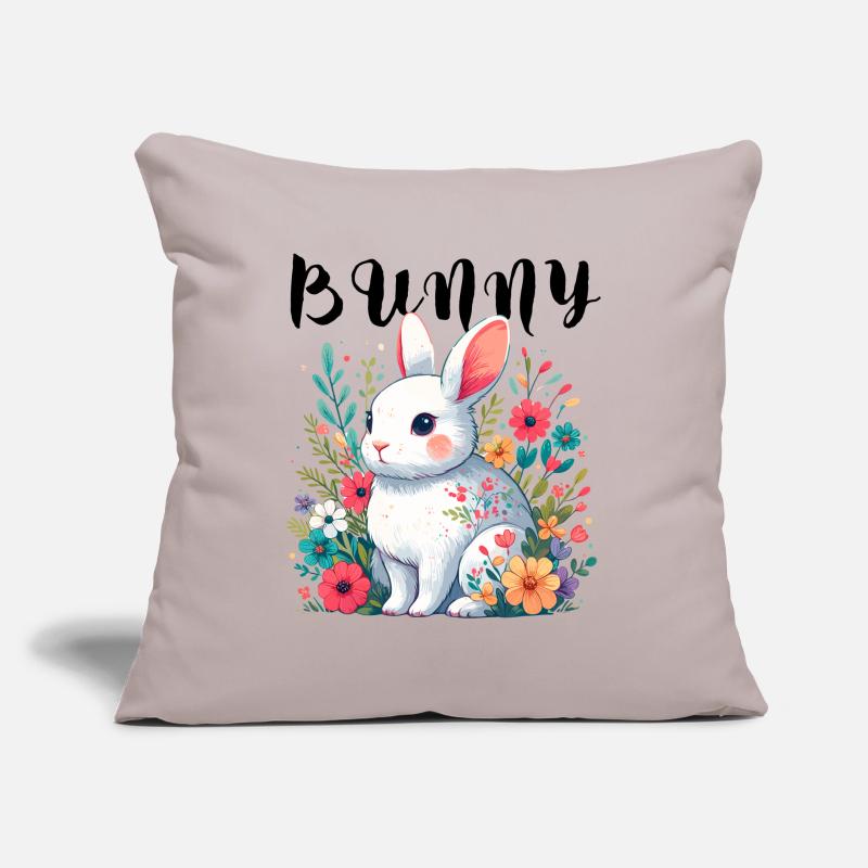 Bunny Bunny Bunny Easter Bunny Easter Spring Child Sofa pillow with filling 45cm x 45cm