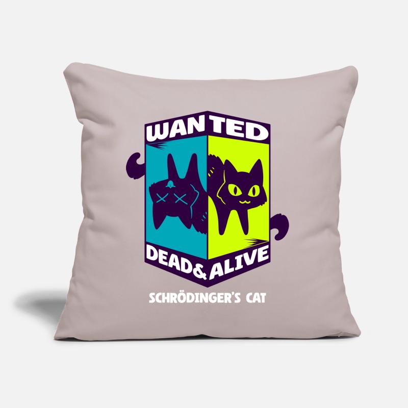 Physics Quantum Nerd Dead Alive Schrödinger's Cat Sofa pillow with filling 45cm x 45cm