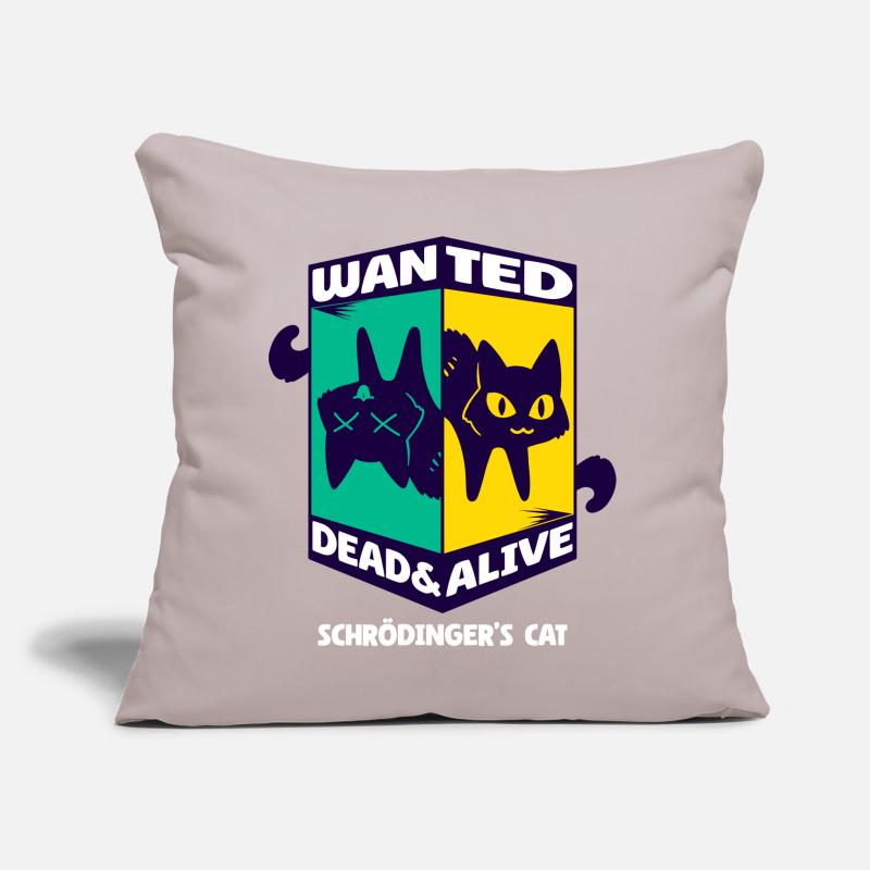 Physics Quantum Nerd Dead Alive Schrödinger's Cat Sofa pillow with filling 45cm x 45cm
