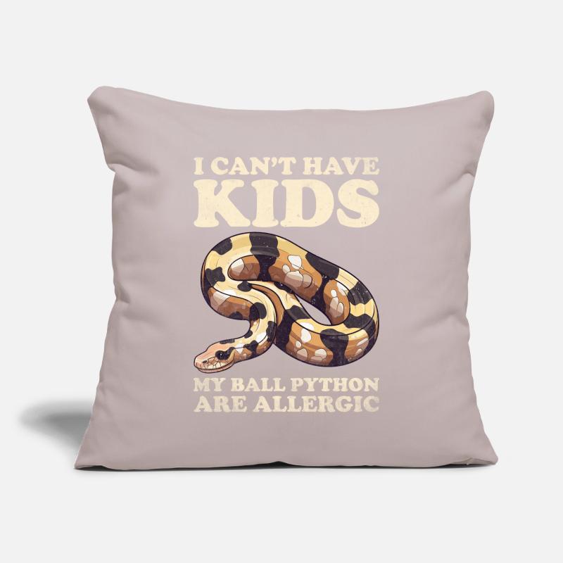 Boule de banane Python Herpétologiste Boule de corail Coussin et housse de 45 x 45 cm