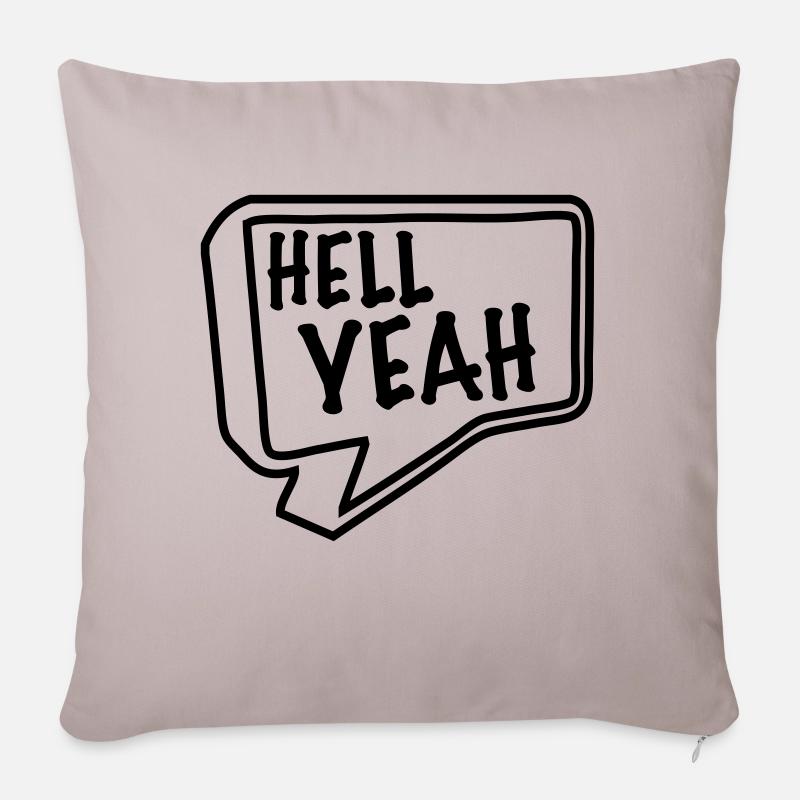 hell yeah - Sofakissen mit Füllung 45 x 45 cm - helles Taupe
