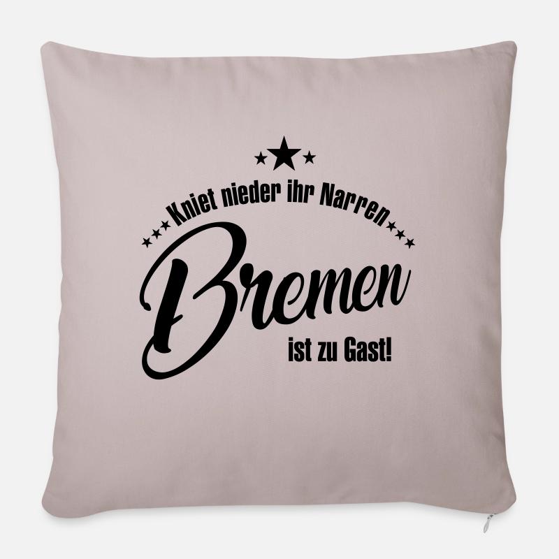 Bremen - Sofakissen mit Füllung 45 x 45 cm - helles Taupe