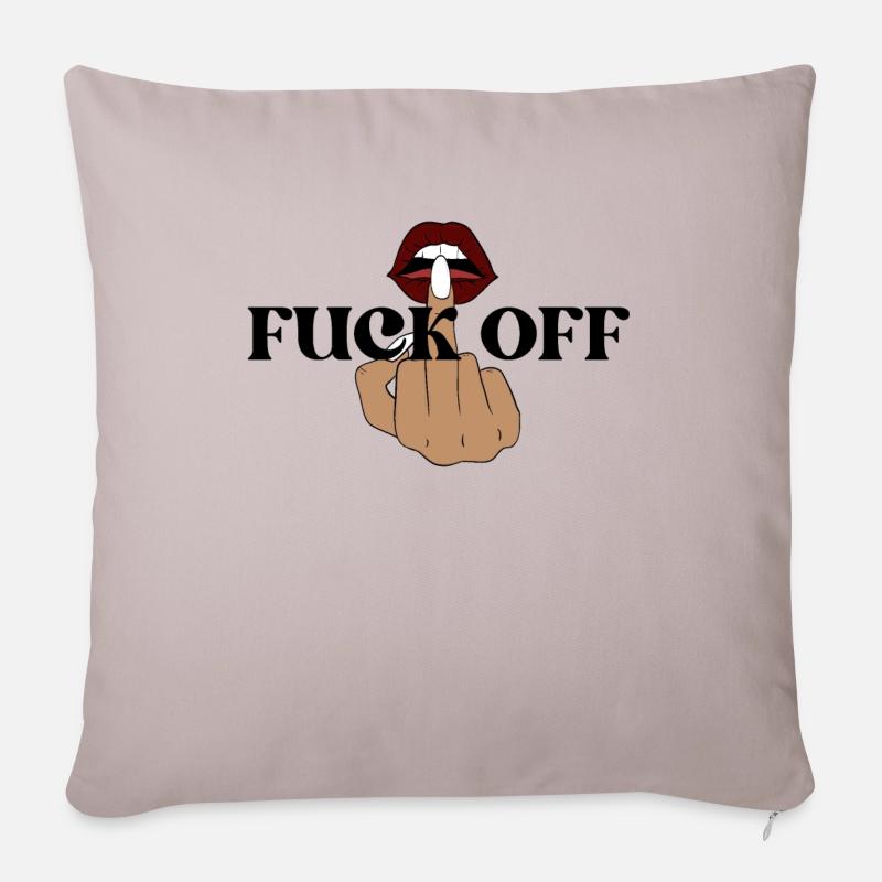 Majeur - Coussin et housse de 45 x 45 cm - taupe clair