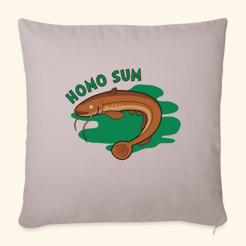 Homo sum ;) - Poduszka na kanapę z wkładem 45 x 45 cm