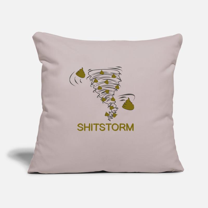 Shitstorm Comic literally Sofakissen mit Füllung 45 x 45 cm