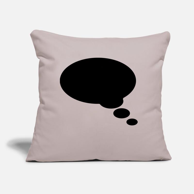 Comic bubble, your text, template, speechbubble, Sofa pillow with filling 45cm x 45cm