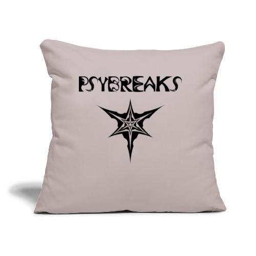 Psybreaks visuel 1 - text - black color - Coussin et housse de 45 x 45 cm