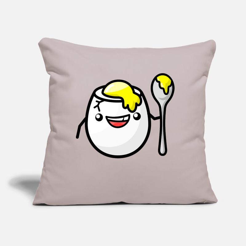 Breakfast egg while doing your hair Sofa pillow with filling 45cm x 45cm