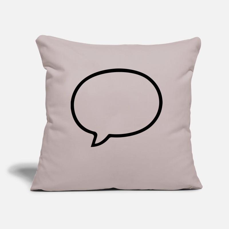 Speech bubble comic design Sofa pillow with filling 45cm x 45cm