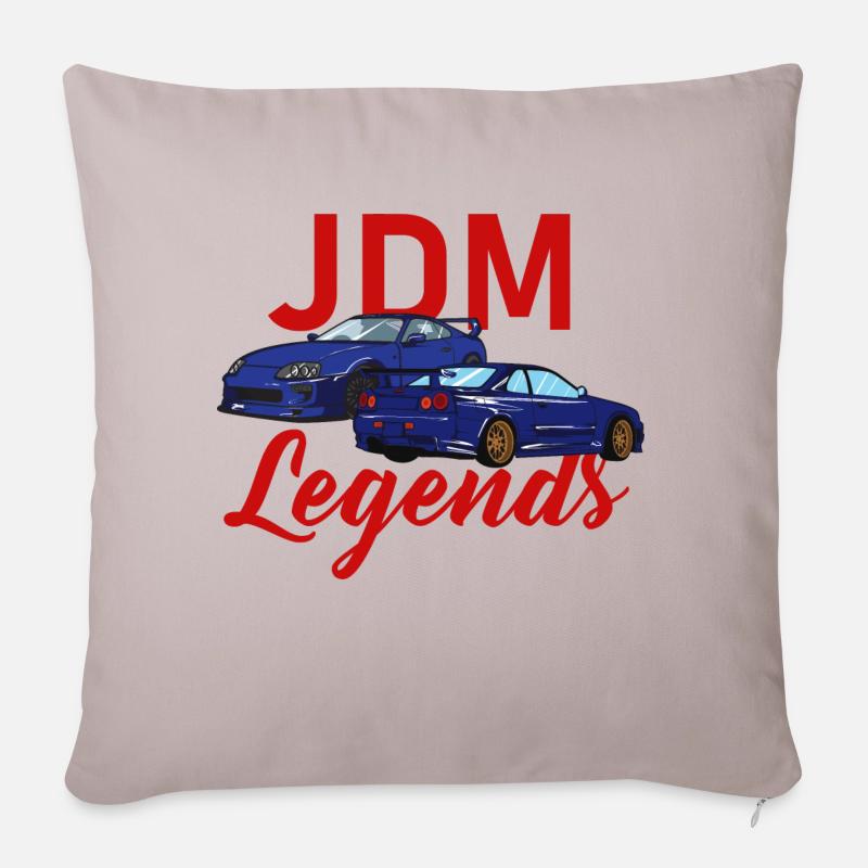 jdm legends - Sofakissen mit Füllung 45 x 45 cm - helles Taupe