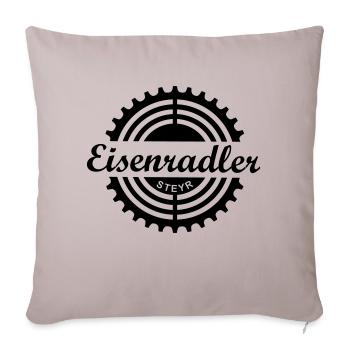 Eisenradler - Sofakissen mit Füllung 45 x 45 cm - helles Taupe - Vorne