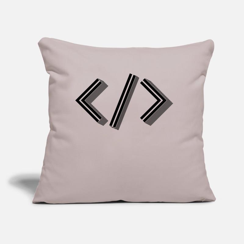 Retro Bracket's - Full Stack Developer HTML XML Sofa pillow with filling 45cm x 45cm