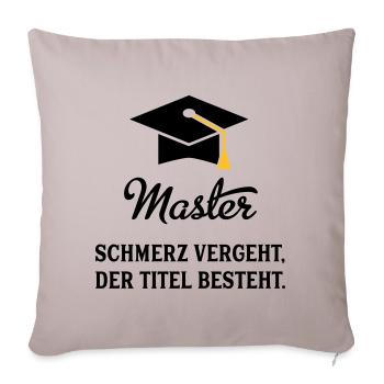 master - Sofakissen mit Füllung 45 x 45 cm - helles Taupe - Vorne