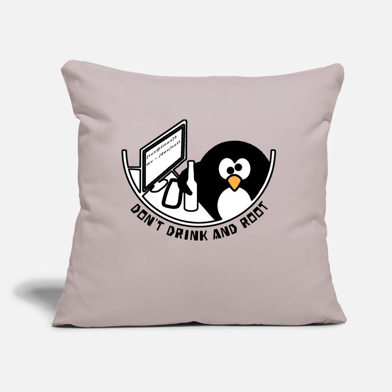 Linux Tux /dev/null Sofakissen mit Füllung 45 x 45 cm