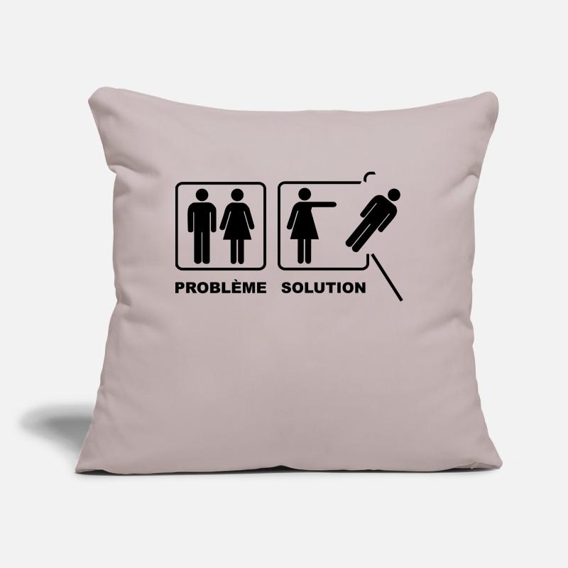 woman solution problem Sofa pillow with filling 45cm x 45cm