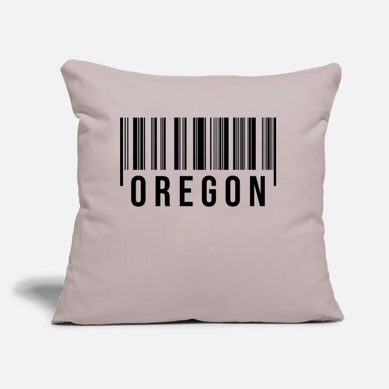 Code-barres de l’Oregon Coussin et housse de 45 x 45 cm
