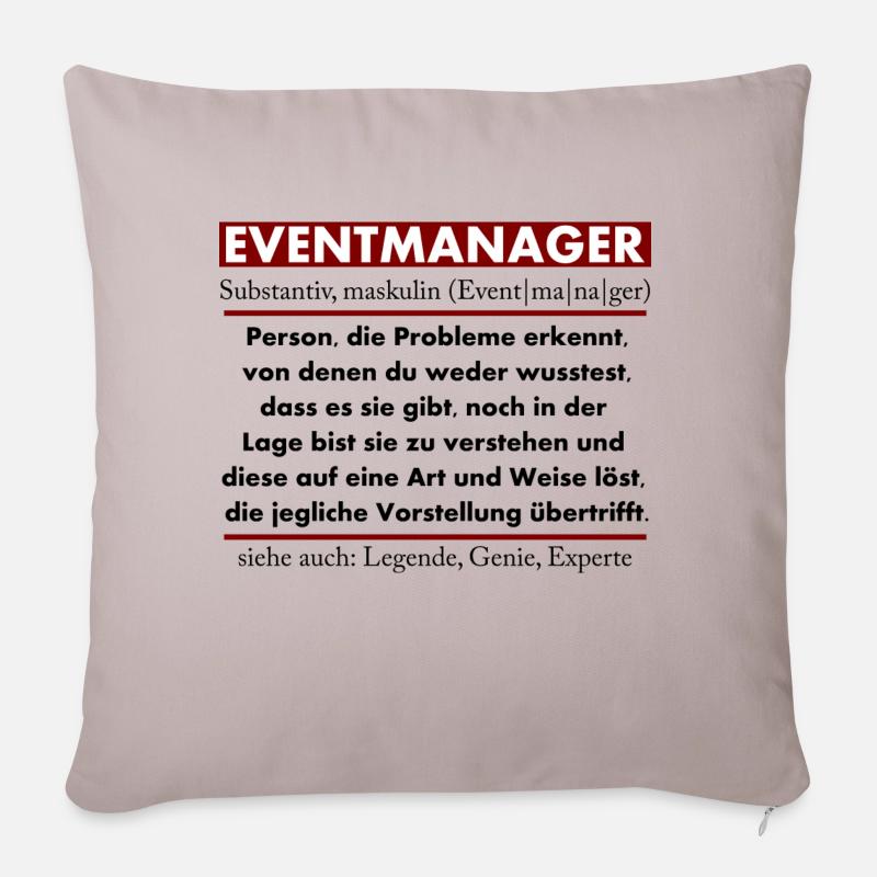 Eventmanager - Sofakissen mit Füllung 45 x 45 cm - helles Taupe