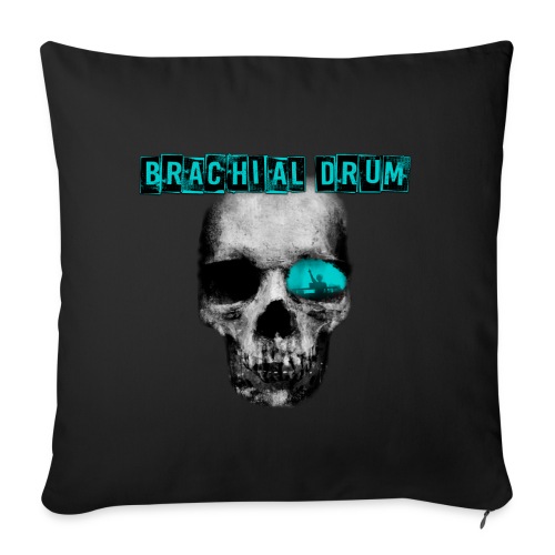 Brachial Drum Logo / D&B - Sofakissen mit Füllung 45 x 45 cm