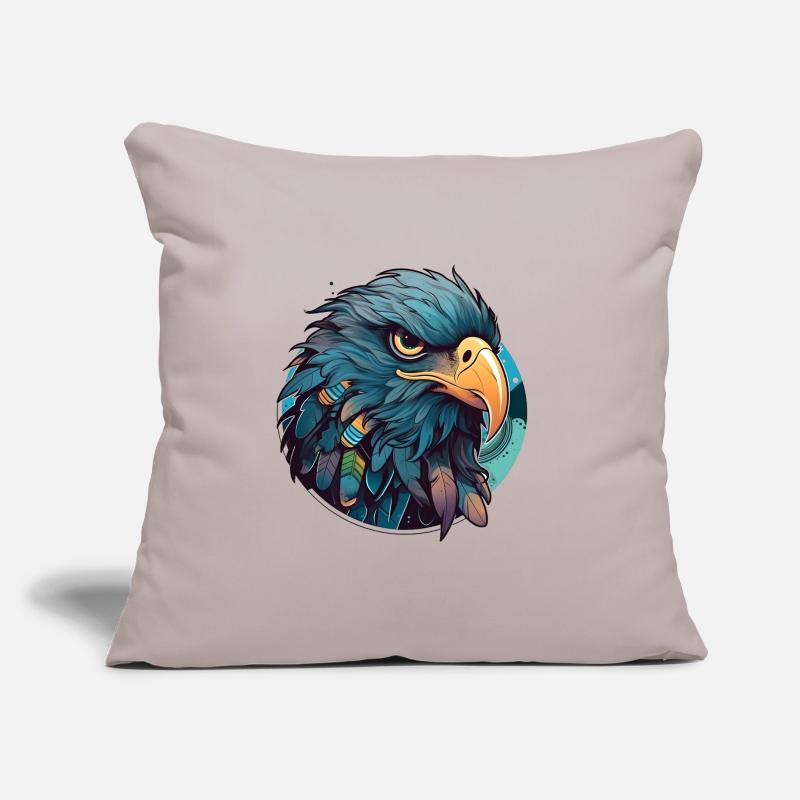 Image vectorielle Eagle Raven Crow Coussin et housse de 45 x 45 cm