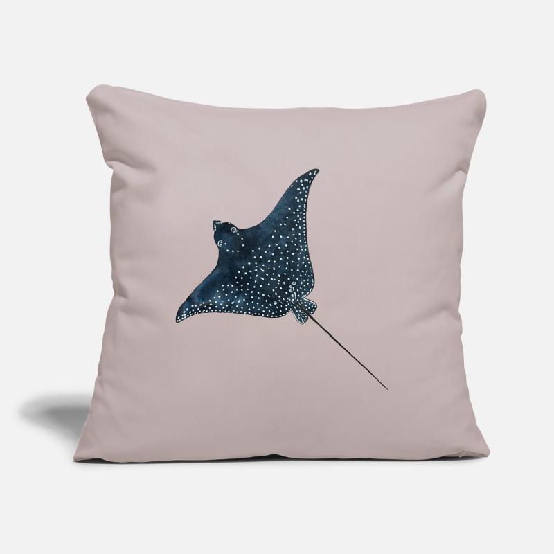 Rays Eagle Rays Stingrays Reef Plongée Coussin et housse de 45 x 45 cm