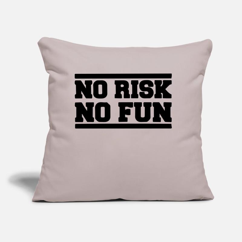 Aucun risque pas de plaisir Coussin et housse de 45 x 45 cm