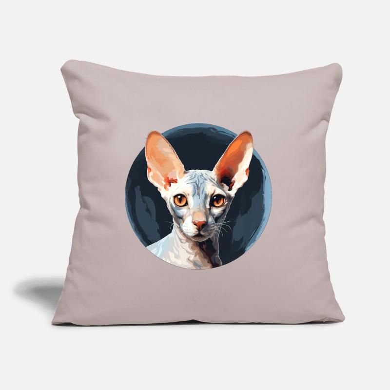 Cornish Rex Cat Sofa pillow with filling 45cm x 45cm
