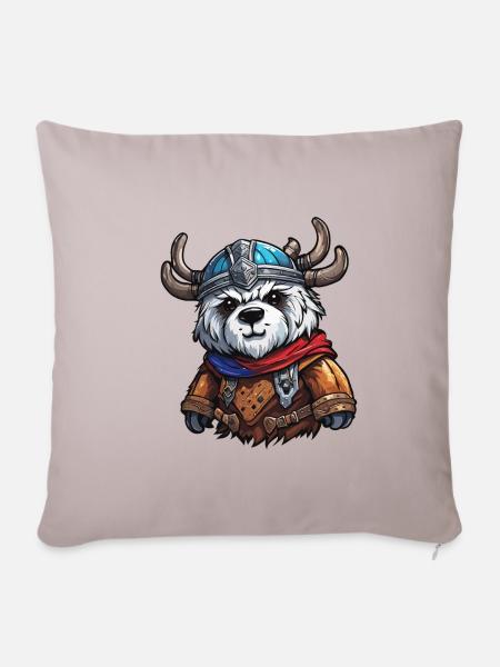 Teddybär / Kuscheltier / Stofftier / Geschenkidee - Sofakissen mit Füllung 45 x 45 cm - helles Taupe