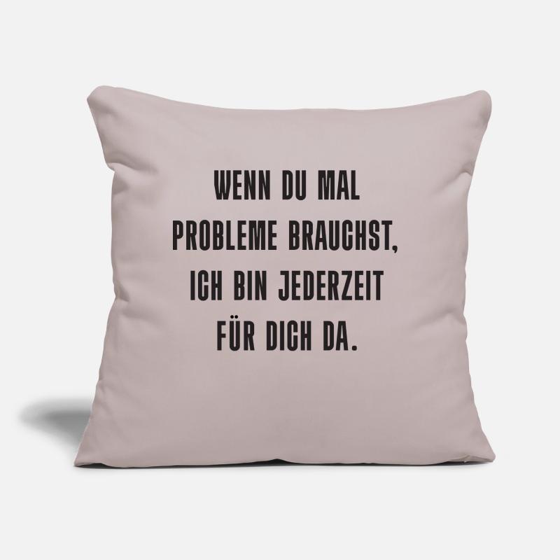 Problem? Ich bin da! Sofakissen mit Füllung 45 x 45 cm